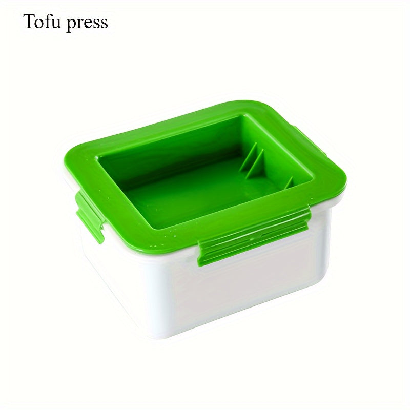 Set of 3 Tofu Pressers Made of PP Food Grade Material with 3 Layers, includes Built-in Drainage Port for Easy Squeezing and Draining of Tofu. Ideal for shaping square tofu cubes, this Kitchen Cooking Set ensures Home Safety with Convenient Gadgets.