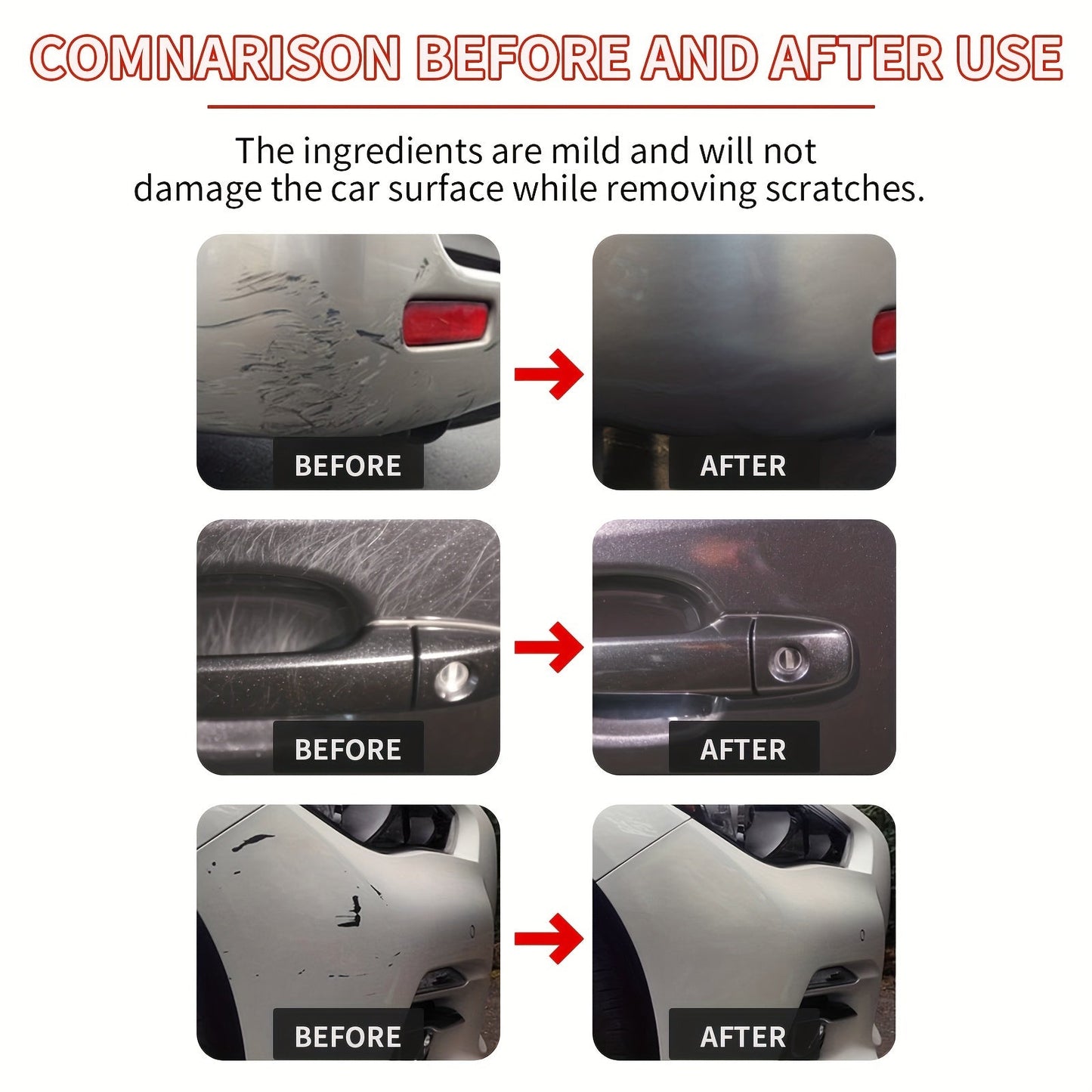 Homonth Graphene Wax is a car scratch repair solution that also serves as a low odor metal polishing compound with citric acid. This multi-functional formula can effectively remove deep scratches and restore paint on automotive surfaces.