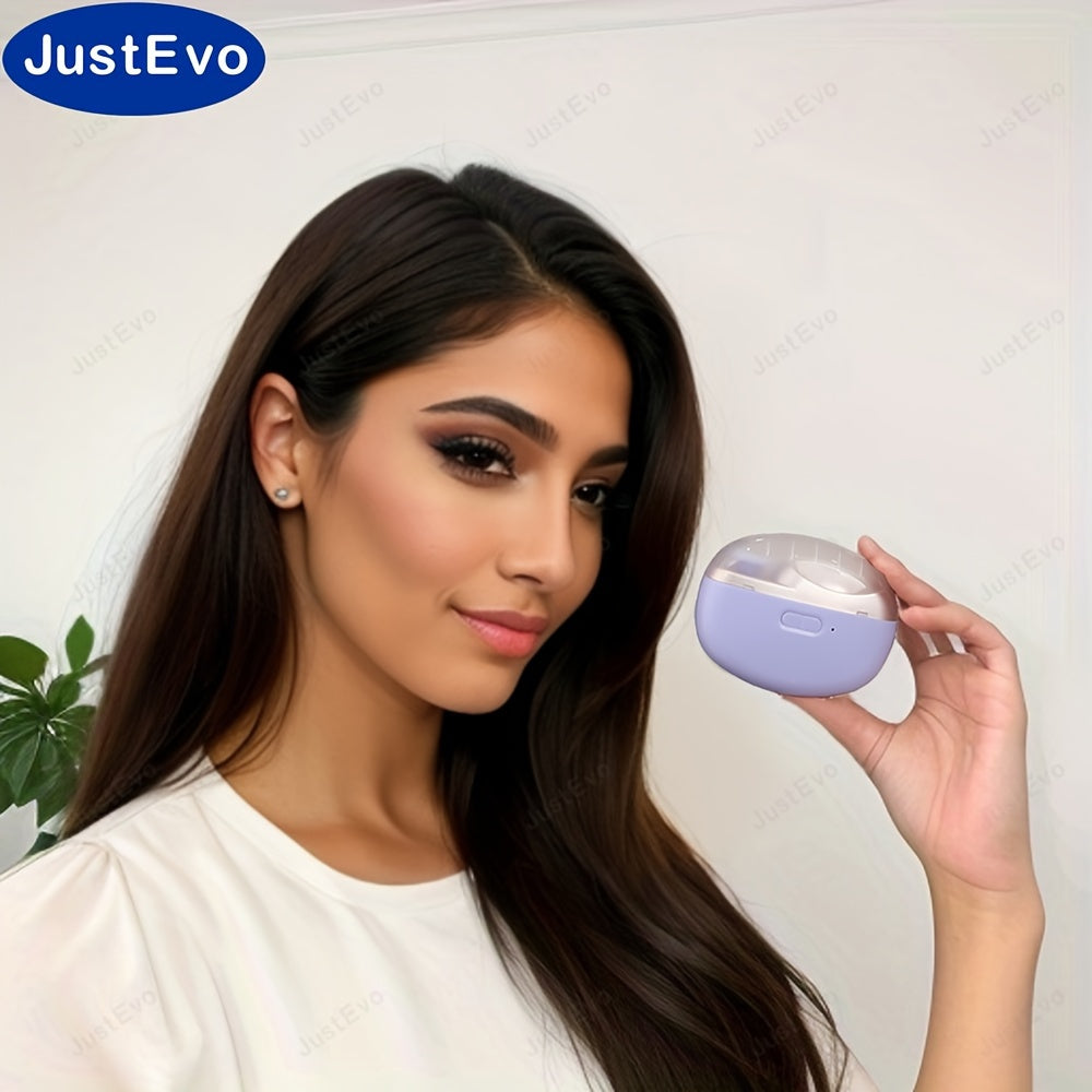 JUSTEVO Electric Nail Clipper is a USB rechargeable tool with a 400mAh lithium polymer battery. It is perfect for manicure, nail filing, polishing, and shaping. An ideal gift for friends