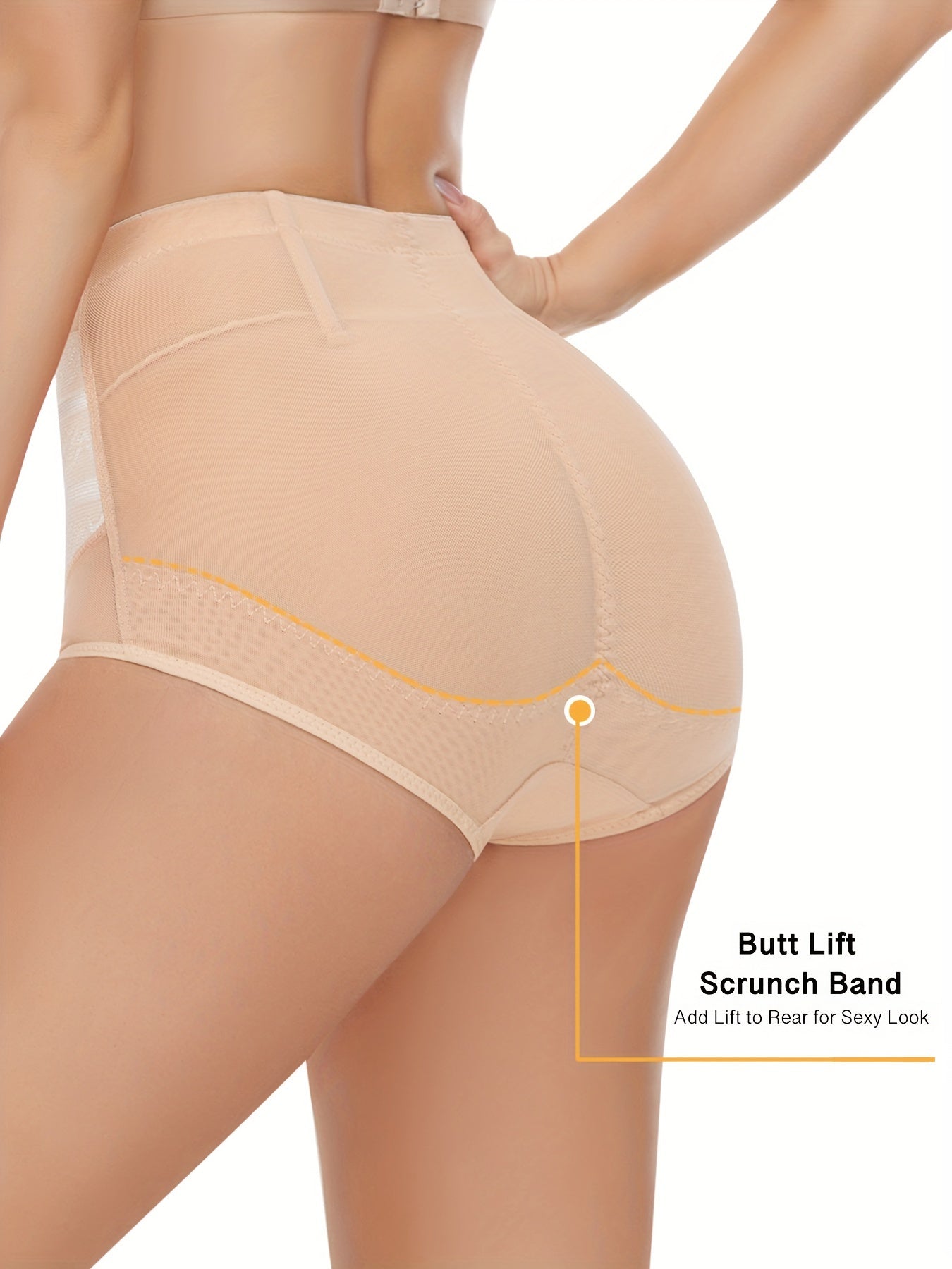 RULAFANT High-Waist Shaping Panties - Tummy Control & Butt Lift, Breathable Polyester Blend, Women's Underwear & Shapewear