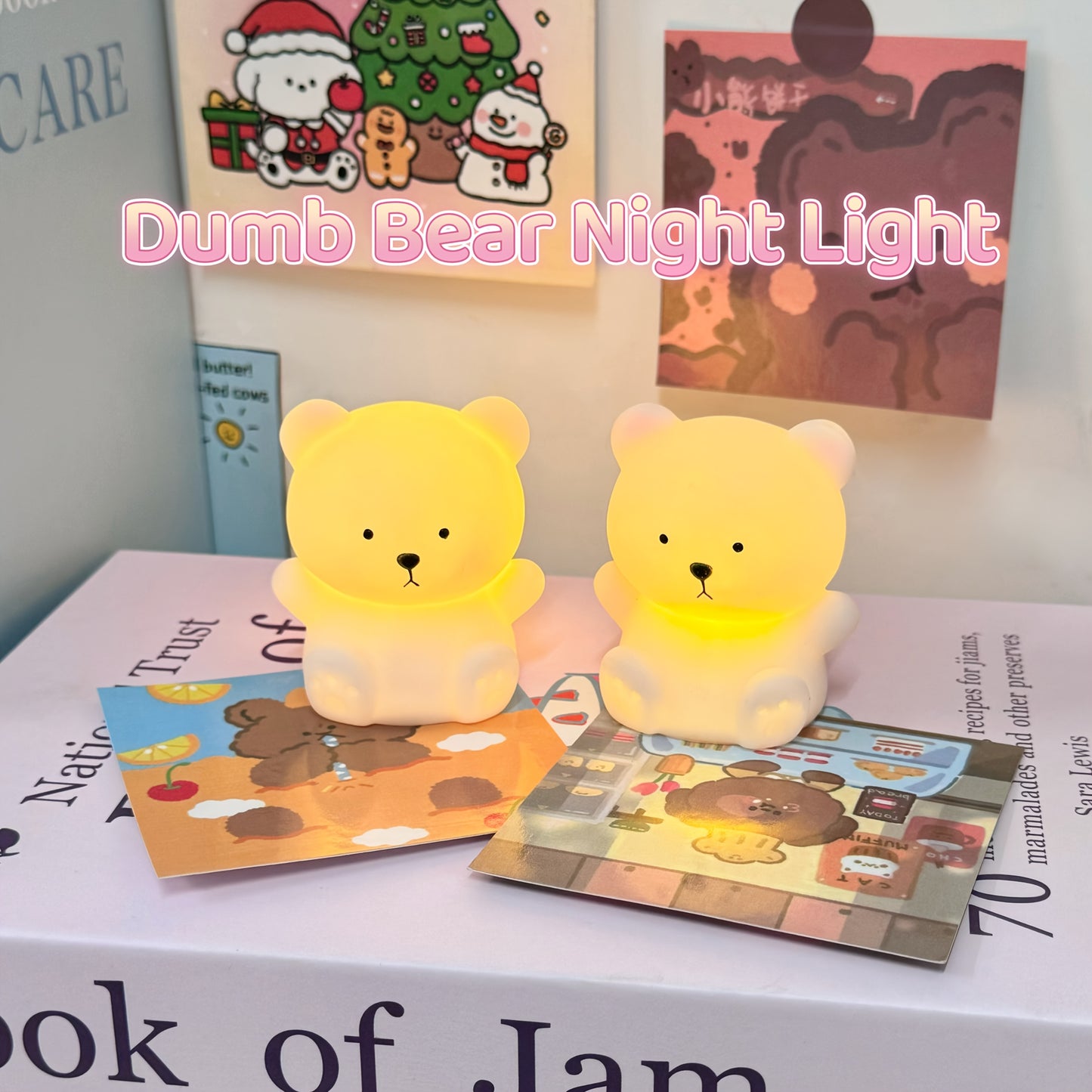 Adorable bear LED lights set a festive atmosphere for homes. Perfect for decorating bedrooms and living rooms, they make great gifts for girlfriends, classmates, family, or as a spring present.