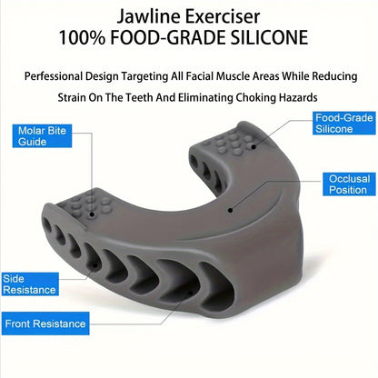 Premium 1pc Jaw Exerciser for Men and Women to tone and tighten the face, neck, and jawline. Strengthen and target chin, lips, and cheekbones.