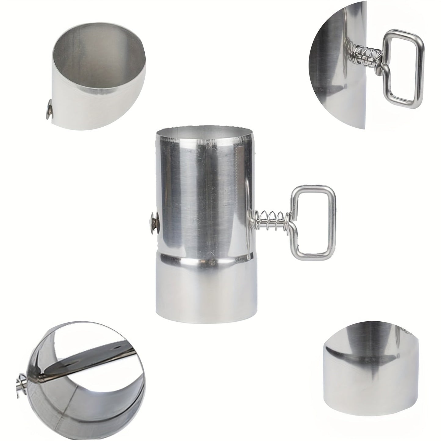 Durable Outdoor Kitchen Accessory: Stainless Steel Stove Pipe with Damper and 5.99 cm Control Chimney Pipe for Smoke and Exhaust Ventilation