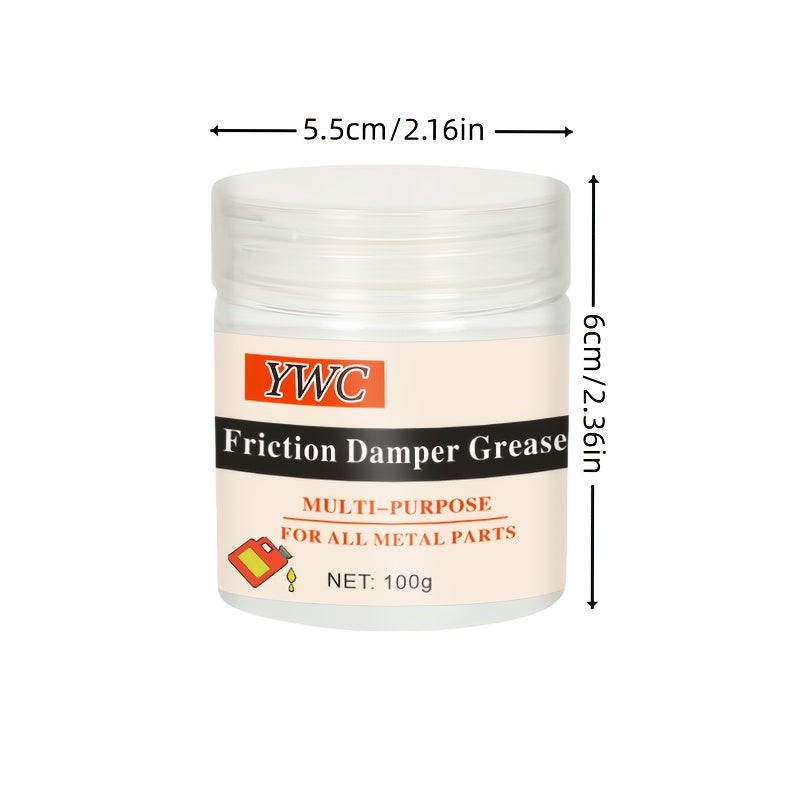 Skylight track, hinge, and window seal maintenance kit for reducing car grease noise and ensuring smooth operation. Contains factory solid paste lubricant for lubricating metal corners. Mini version with 100g set and brush included.