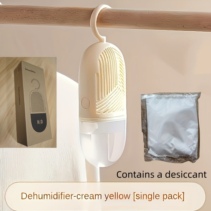 Get a 3-piece set of Wardrobe Dehumidifiers with Desiccant Supply that includes a strong hanging dehumidifier and air freshener. Perfect for protecting against moisture in cabinets and wardrobes, especially in small areas. Fulfill your desiccant supply