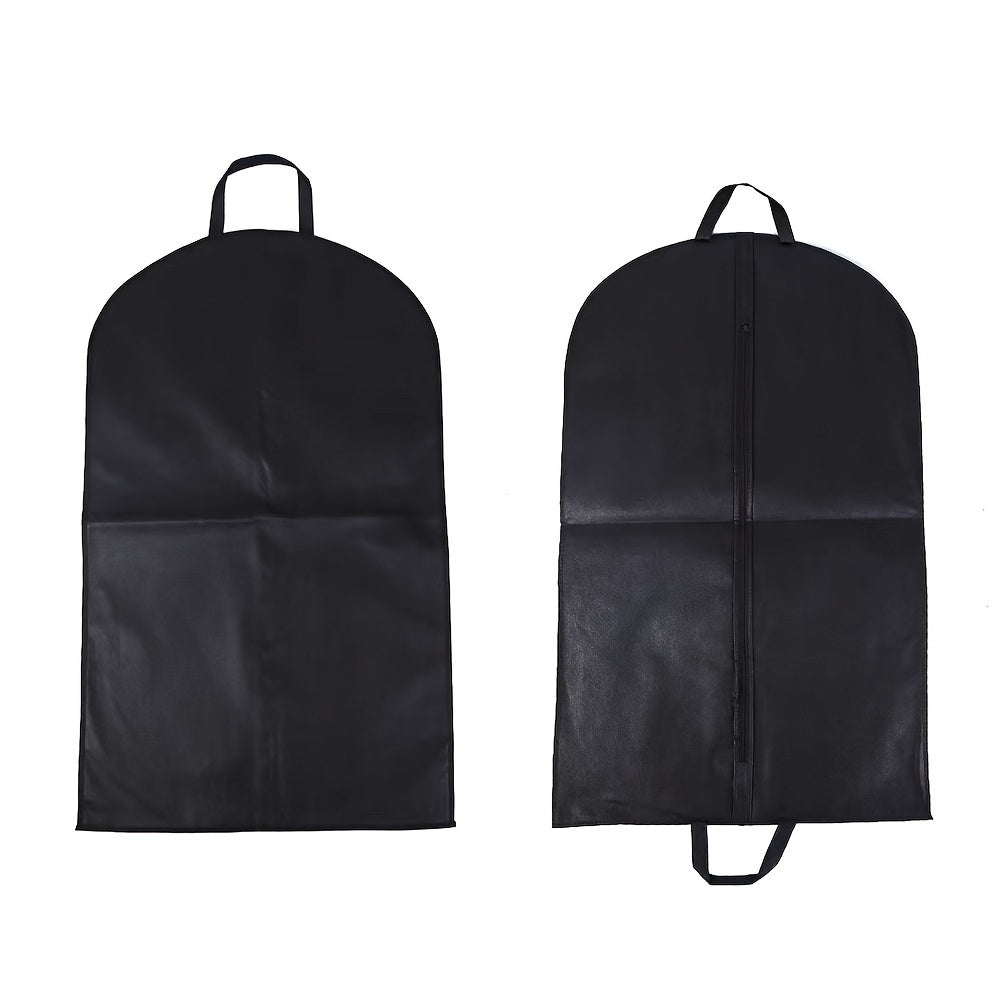 Large black suit carrier bag with handles, handbag - 1 piece, thick material