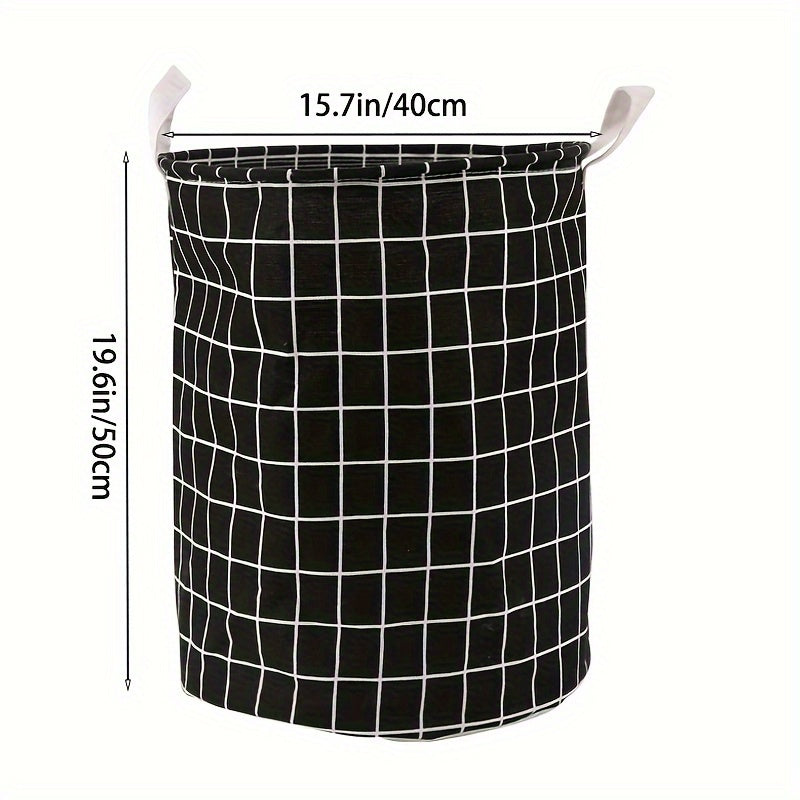 Round Dirty Clothes Basket - Portable Laundry Hamper with Storage Bucket for 1pc of dirty clothes