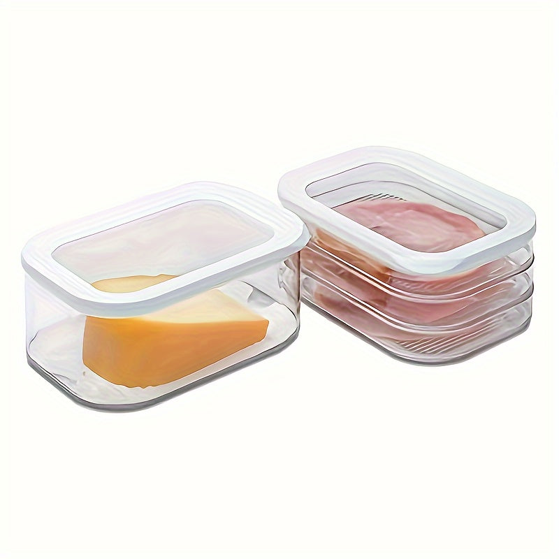 1-piece storage container with 3 layers made of PET plastic for cold cuts. This leak-proof and reusable sealed box is perfect for storing meat, fruit, and vegetables. Great for organizing and storing items in the kitchen, this container is a must-have