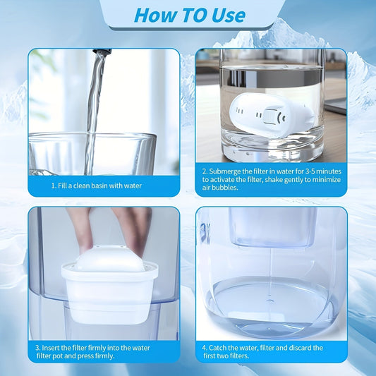 Get 1, 3, or 6 water filter cartridges compatible with Brita® Marella® Jug and Brita® Kettle. These replacement filters for Brita® Maxtra+® and Maxtra Pro® effectively reduce impurities and are easy to install.