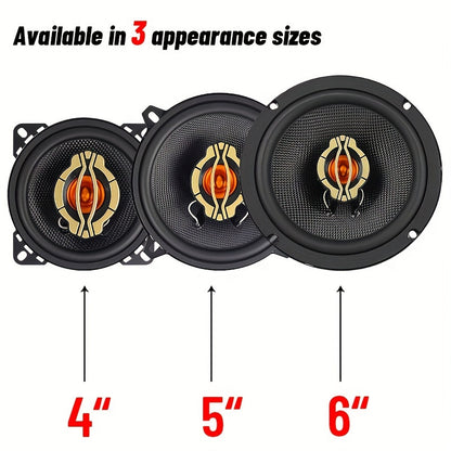 1pc BEMINES High-Resolution Car Speaker - 600W/800W/1000W, 10.16/12.7/16.51 cm Options, 4 Ohm, Dual Voice Coil, Easy Installation for Car Audio Upgrade