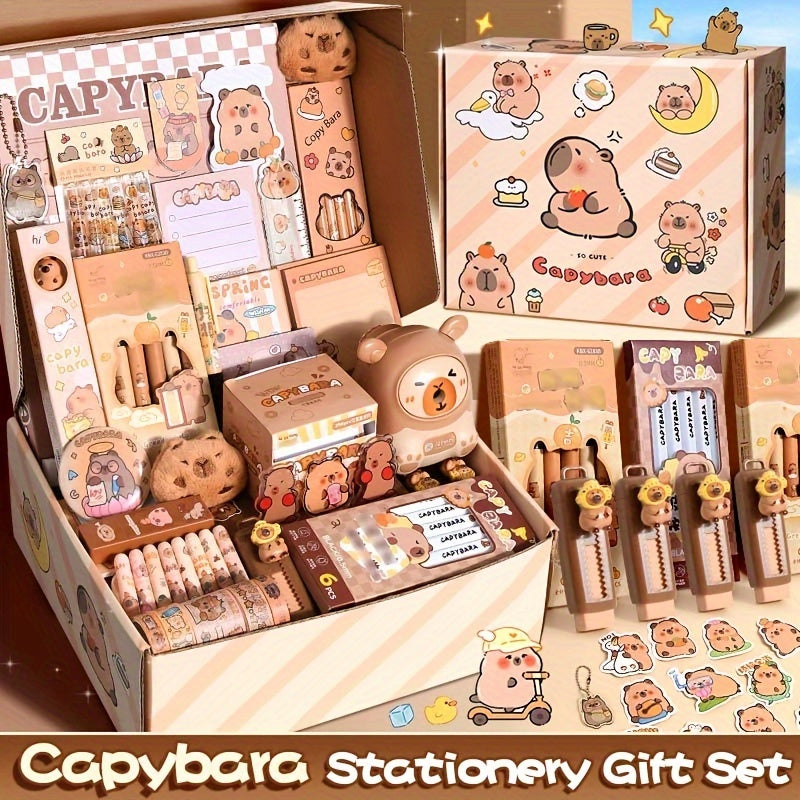 Adorable Capybara-Themed Stationery Set - Perfect School Supplies Gift, Top-notch Aesthetics