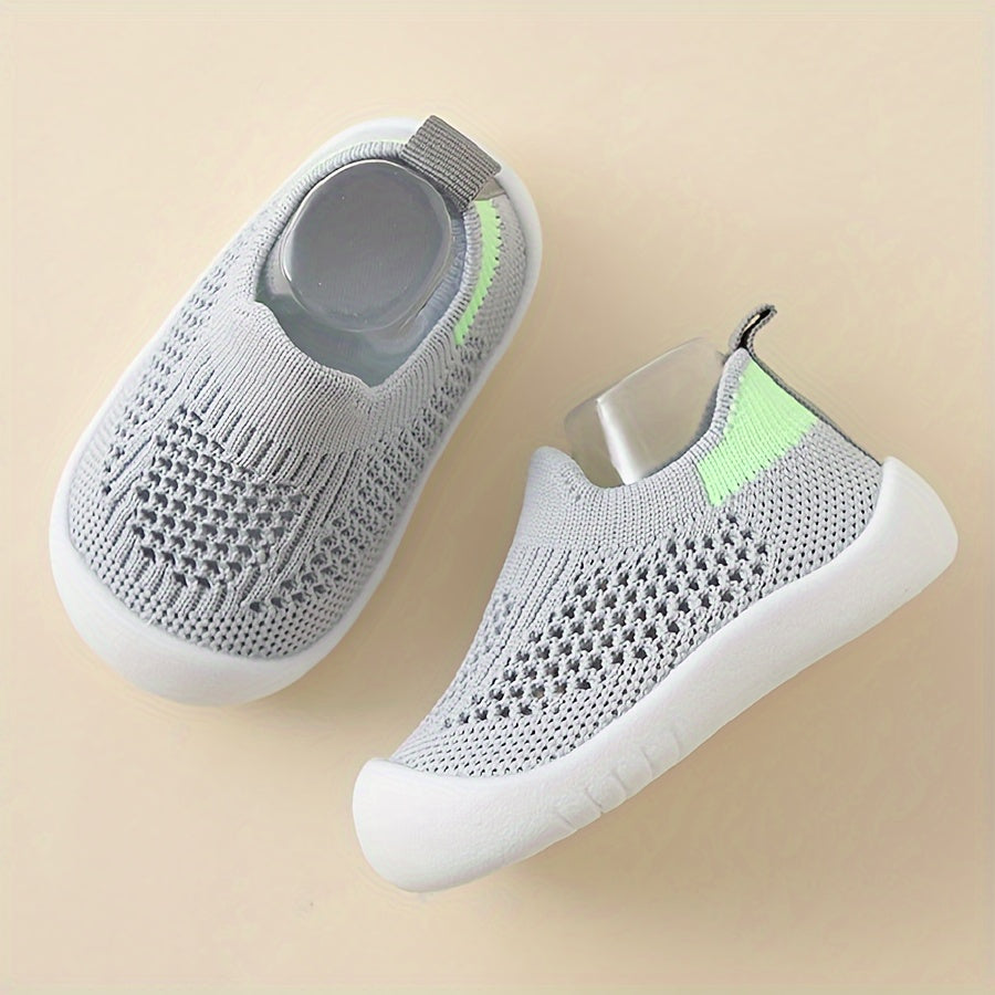 Breathable, lightweight slip-on low top shoes for baby girls perfect for all seasons.