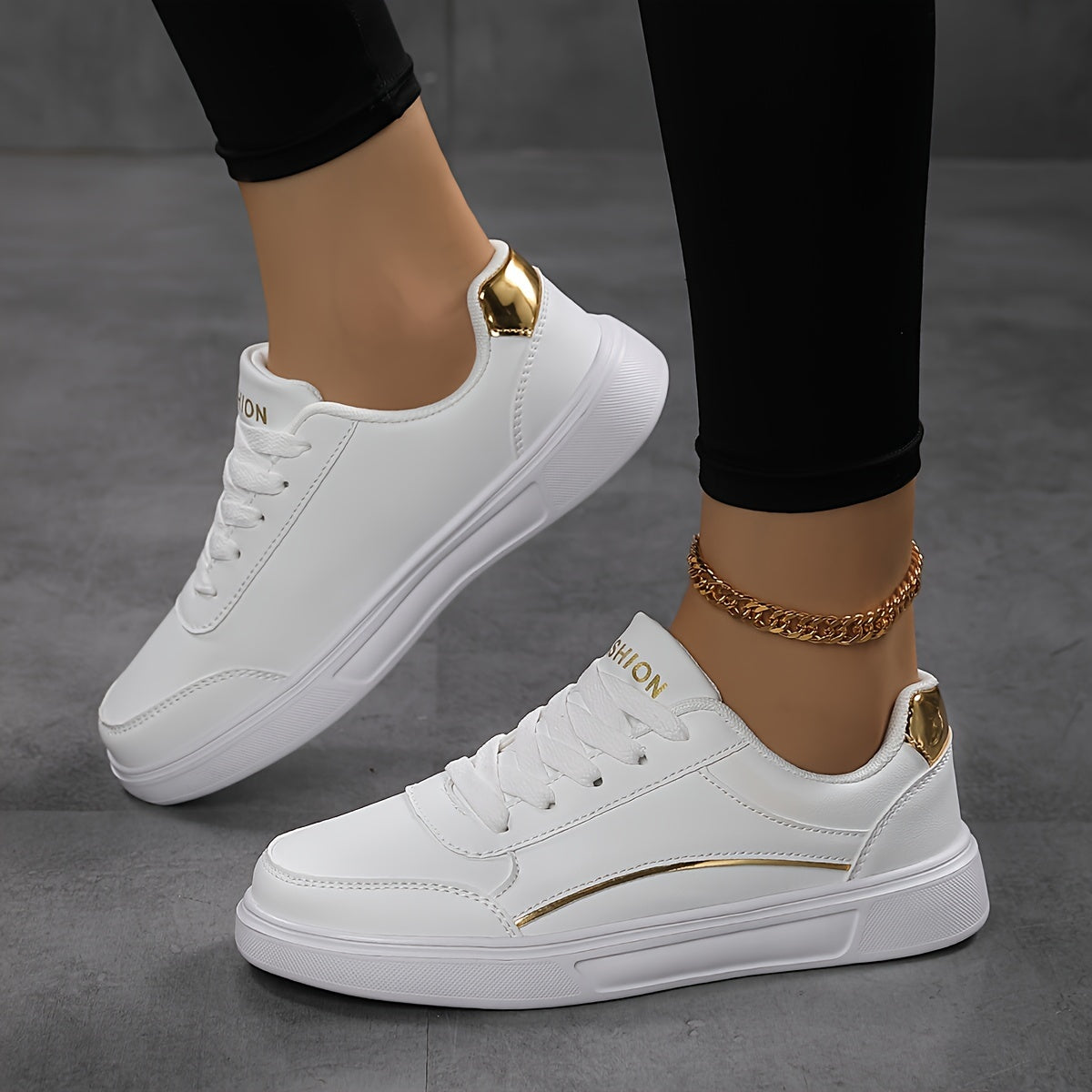 Women's lace-up sneakers with microfiber upper, breathable mesh inner, and lightweight PHYLON sole for all-season wear. Features a round toe and is perfect for spring and fall fashion.