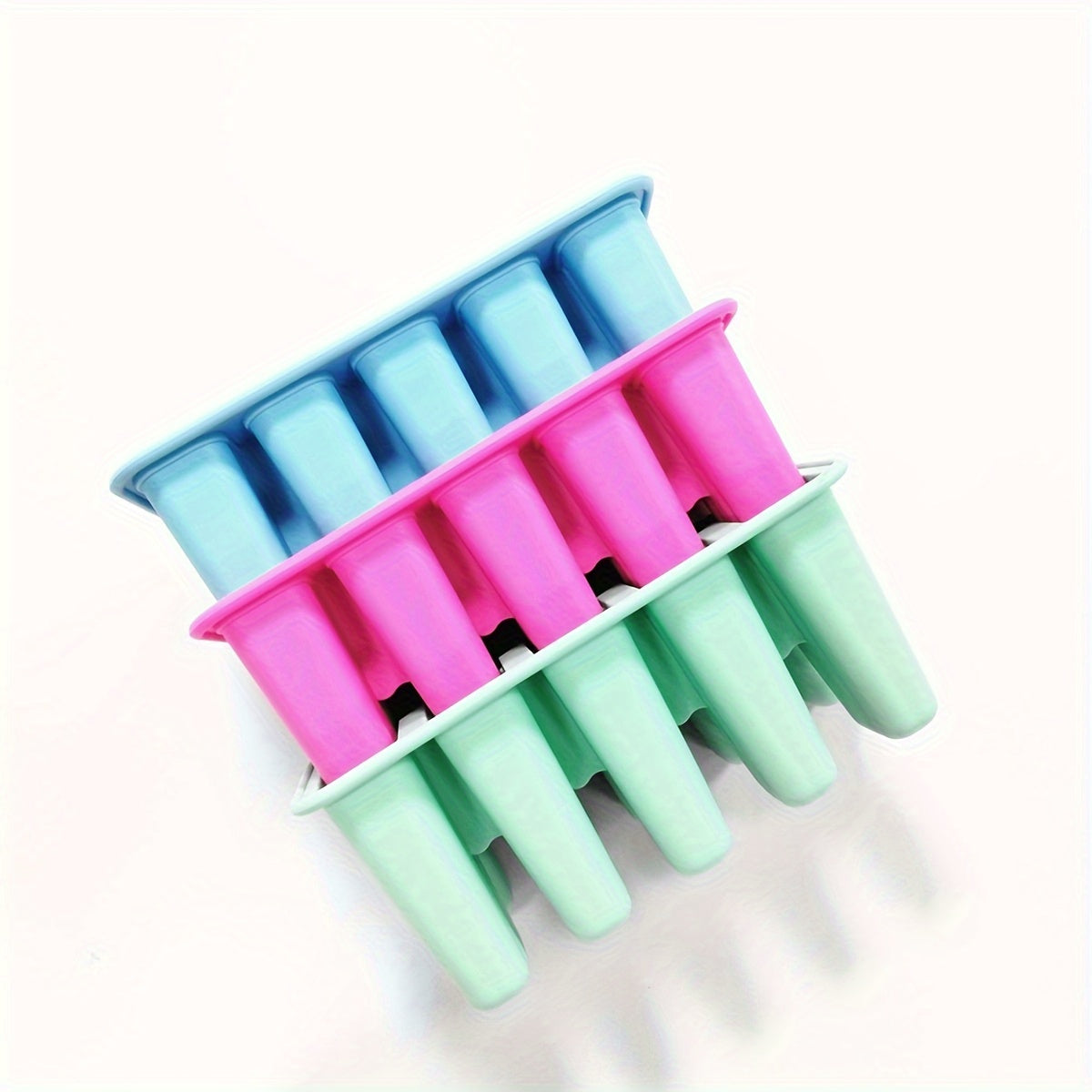 1 Popsicle Mold Set - Create unique frozen treats with this versatile silicone mold for ice cream, popsicles, and more. This household essential is perfect for making safe and delicious desserts. A must-have for any kitchen!