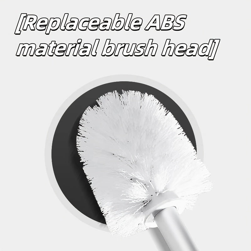 High quality toilet brush with a sleek design, perfect for cleaning hard-to-reach corners in the bathroom and kitchen. Great for scrubbing toilets and other surfaces. Includes all necessary cleaning supplies.