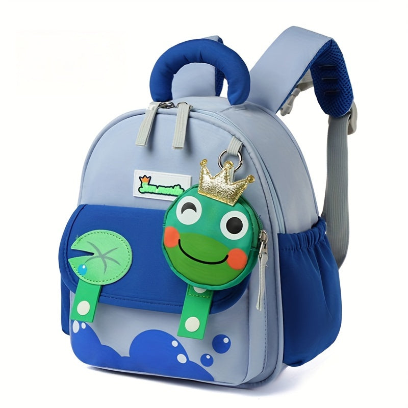 Cute cartoon mini backpack for kids - lightweight, durable nylon with adjustable straps and polyester lining