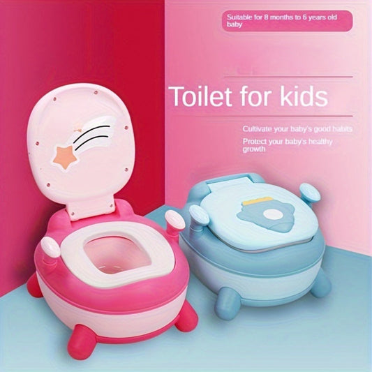 Introducing the PANLYNNER Kids Potty Chair in a fun Rocket Pattern! Made from durable plastic and safe PP material, this chair is suitable for children aged 8 months to 6 years old. It's the perfect gift for Christmas, Halloween, Thanksgiving, New