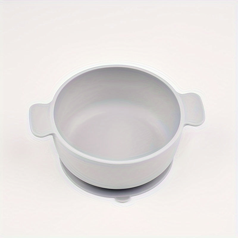 BPA-Free Silicone Feeding Bowl for Kids with Suction Cup - Safe for Microwave & Dishwasher, Ideal for Young Children