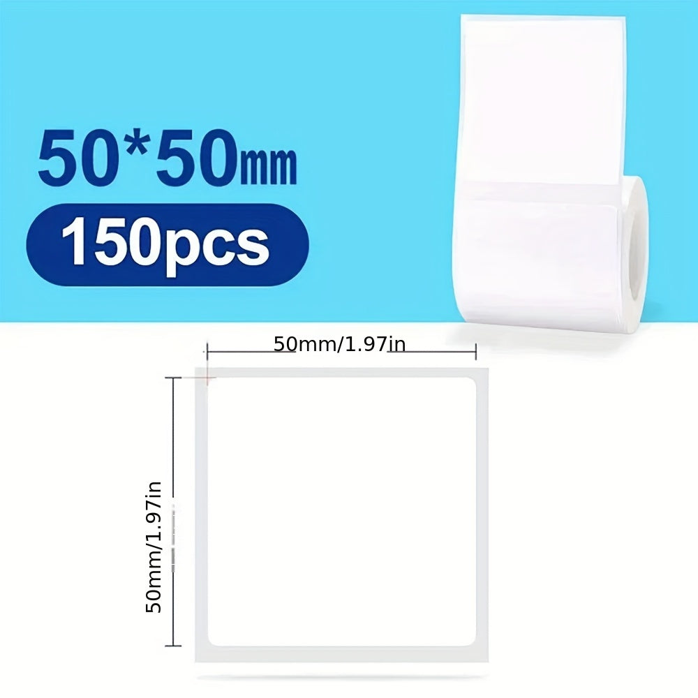 1pc original Niimbot label paper compatible with B21/B3S/B1/B203 label printer, self-adhesive waterproof thermal paper in white and transparent for price labeling.