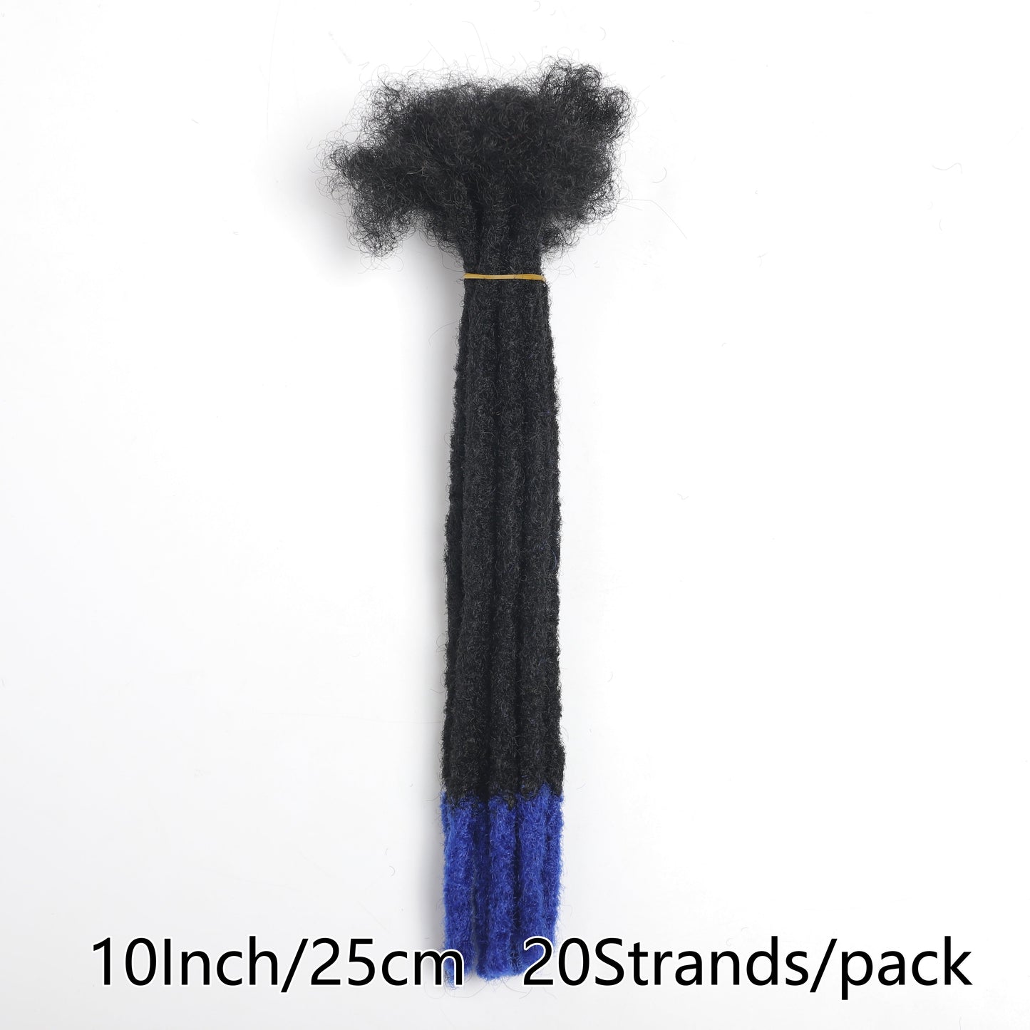 [Customer Favorite] 10-Inch Crochet Synthetic Loc Dreadlocks Extensions with 20 Strands, 0.8cm Wide, Hip-Hop and Reggae Inspired Style, Fashionable Afro Kinky Locs, Edgy Dirty Braids, Ideal for Punk Rock Fashion