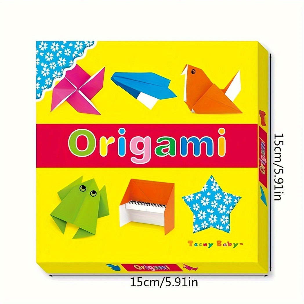 TeenyBaby Origami Craft Set for Kids includes 40 sheets and instruction book with 69 easy models in Arabic to enhance motor skills. Published by Sunshine Children's Educational Association