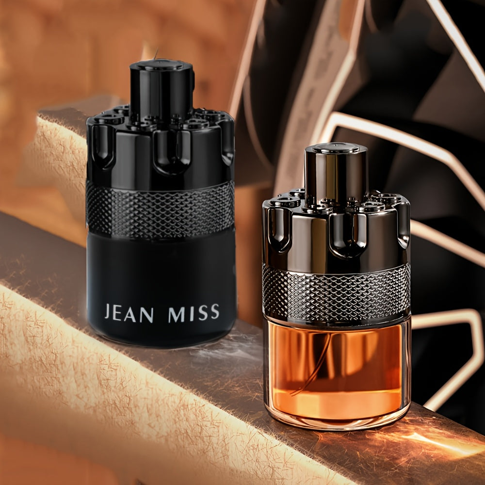 Jean Miss Men's Fragrance: Woody 100ML scent with fresh notes, 5-15% concentration, perfect gift for boyfriend or father.