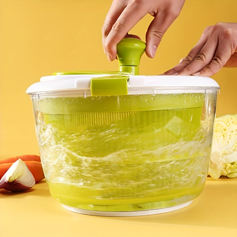 1pc Multi-Functional Plastic Salad Spinner: No Electricity Needed