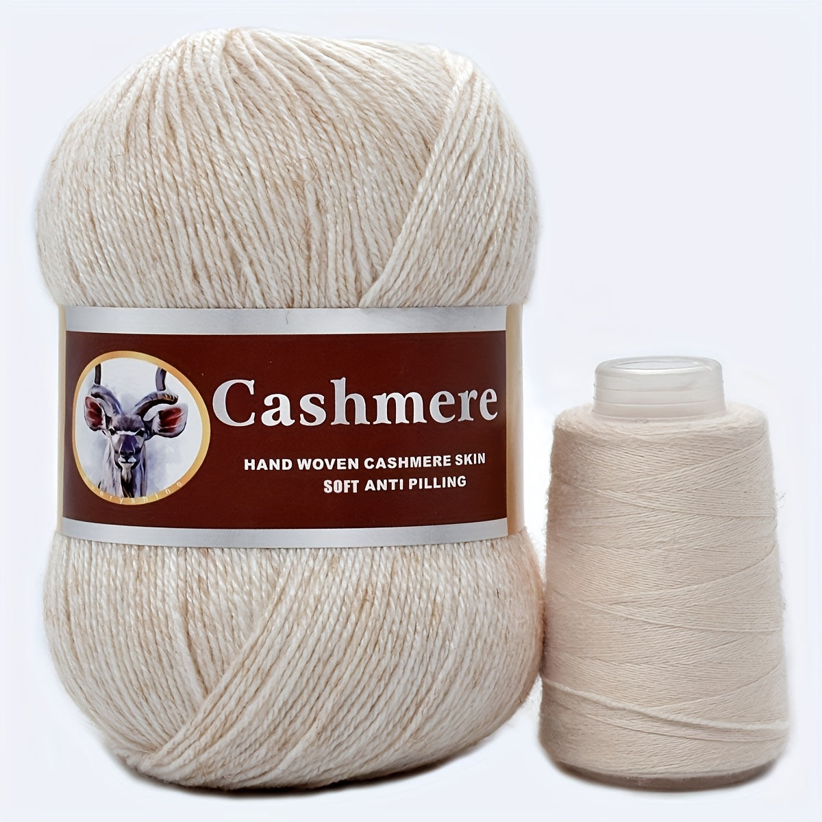 5 hand-woven cashmere blend yarns, 70% pure cashmere, 320m/350yd each in large (50g) & small (20g) skeins. Soft, anti-pilling for crochet & knitting. Ideal for scarves, sweaters, shawls in