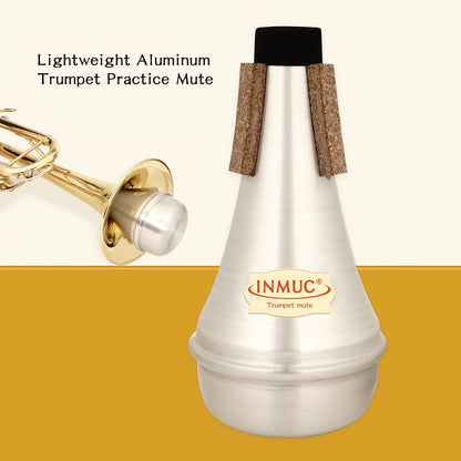 Lightweight trumpet straight mute with cork for jazz, classic, beginners