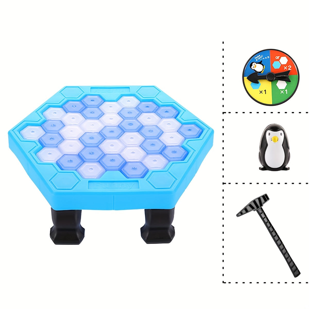 Ice Breaker Penguin Rescue Game: Educational family board game for youngsters, improves focus and logic skills with durable, non-toxic plastic material. Ideal gift for birthdays and