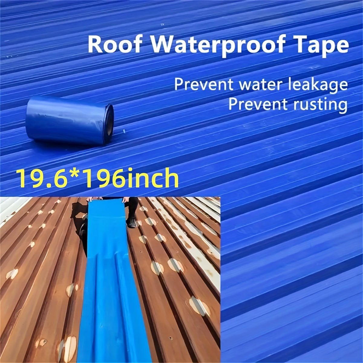 Durable industrial roof tape made of PE material, ideal for metal surfaces to prevent leakage and rust.