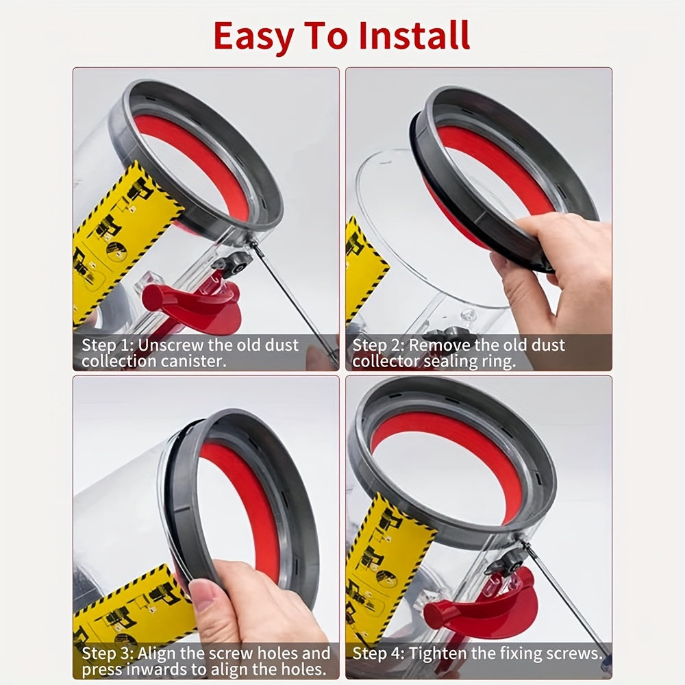 Maintenance kit for regular size canisters: Vacuum Top Seal Ring Repair Accessory for V11, V15, SV14, SV15, SV22. Non-electric, plastic central vacuum part compatible with regular size canisters, excluding V11 Outsize and Slim models.