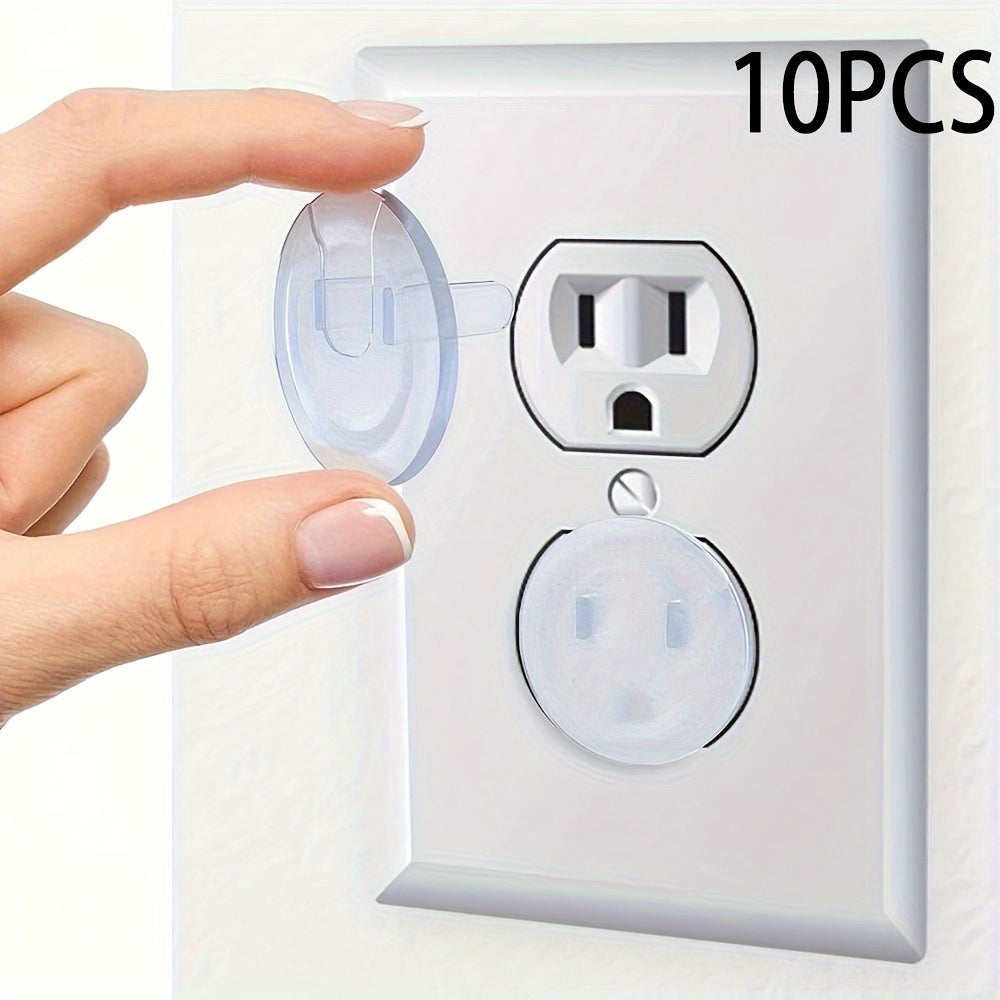 Protective covers for electrical outlets designed for children - see-through, secure, and fashionable for outlets with three holes - ideal for enhancing your Christmas, Halloween, or Thanksgiving décor.