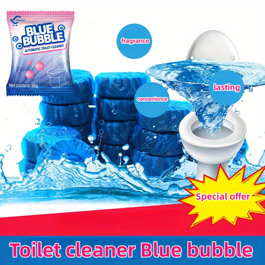 Introducing the New NIAOERLAN Pure Blue Bubble Toilet Cleaner for Powerful Cleaning and Odor Control.