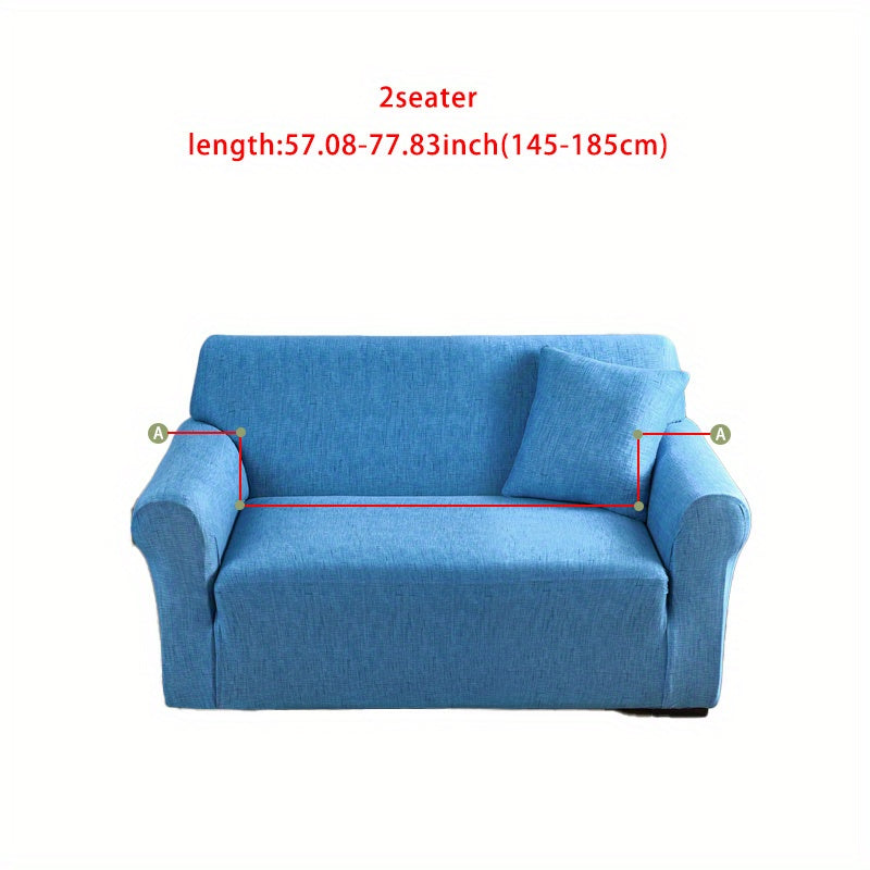 Sofa cover with elastic spandex for lounge chair, available in various sizes.