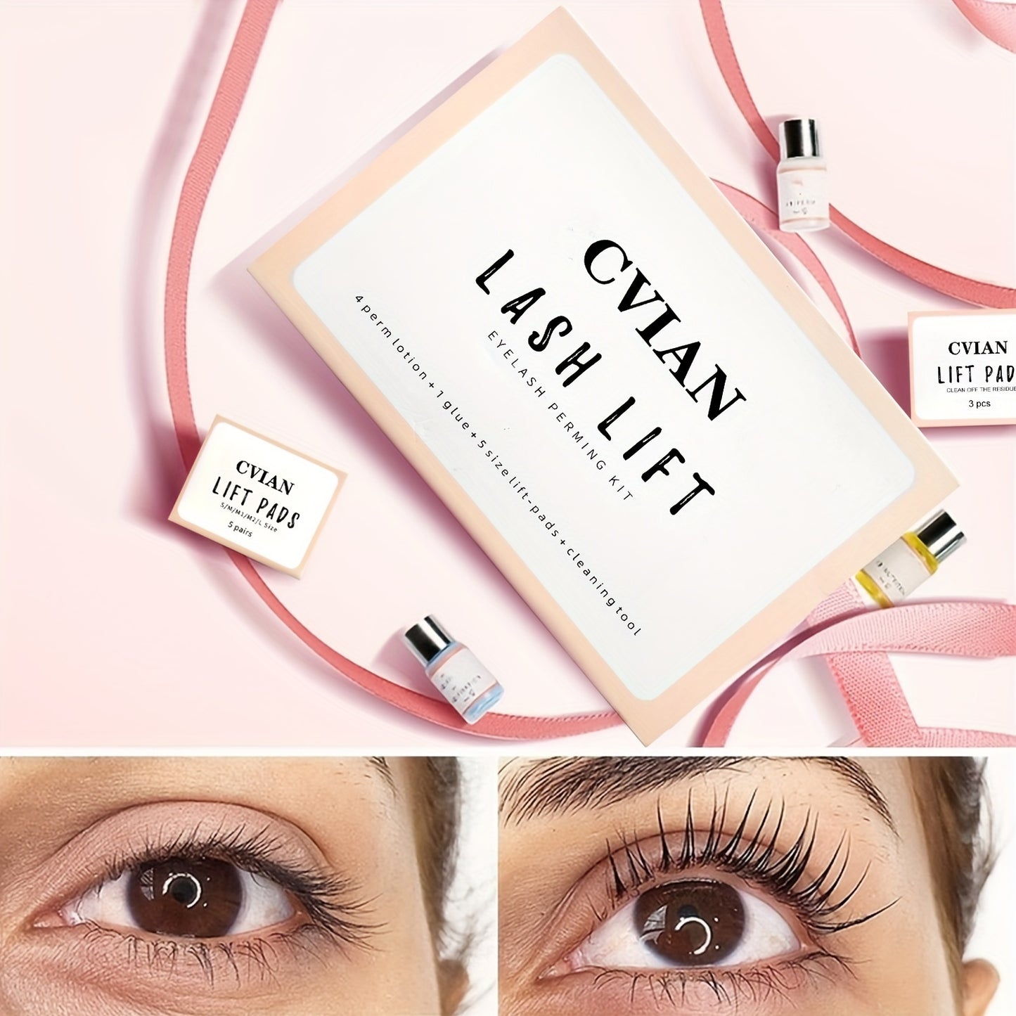 Long lasting eyelash perming kit for salon-perfect curled lashes, ideal birthday gift for women.