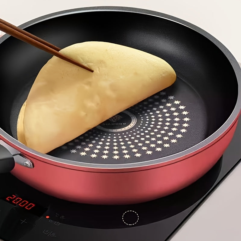 24.0 sm Qozon Temir Non-Stick Skillet: Qaynatish mashinasida yuvish mumkin, induksiya bilan mos, kam tutun bilan sog'lom ovqat tayyorlash, gaz va elektr pechlari uchun.