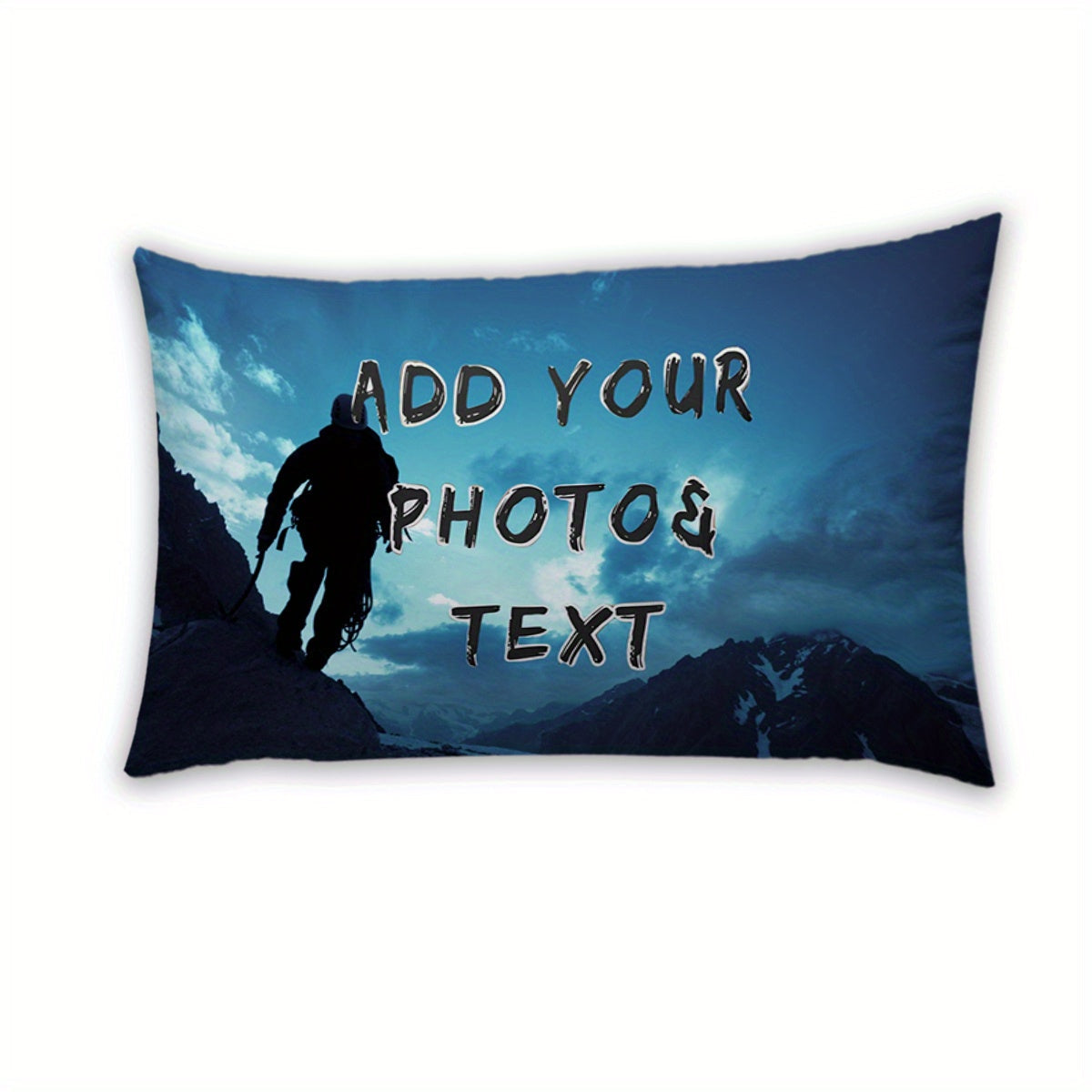 Customize your own photo pillowcase for Valentine's Day, Christmas, Thanksgiving, or any special occasion. A perfect gift for pet lovers, wedding anniversaries, or climbing enthusiasts. Made of short plush material with double-sided printing, this