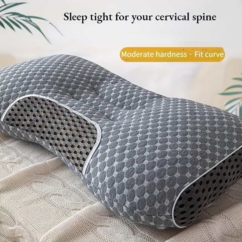 One-piece Portable Knitted Maternity Pillow with Neck Support for Adults 14+, featuring Soft Firmness and Moisture-Wicking Breathable Material. Perfect for Neck Sleeping, Massage, and Home Bedding in Living Rooms or Bedrooms for a Comfortable Sleep