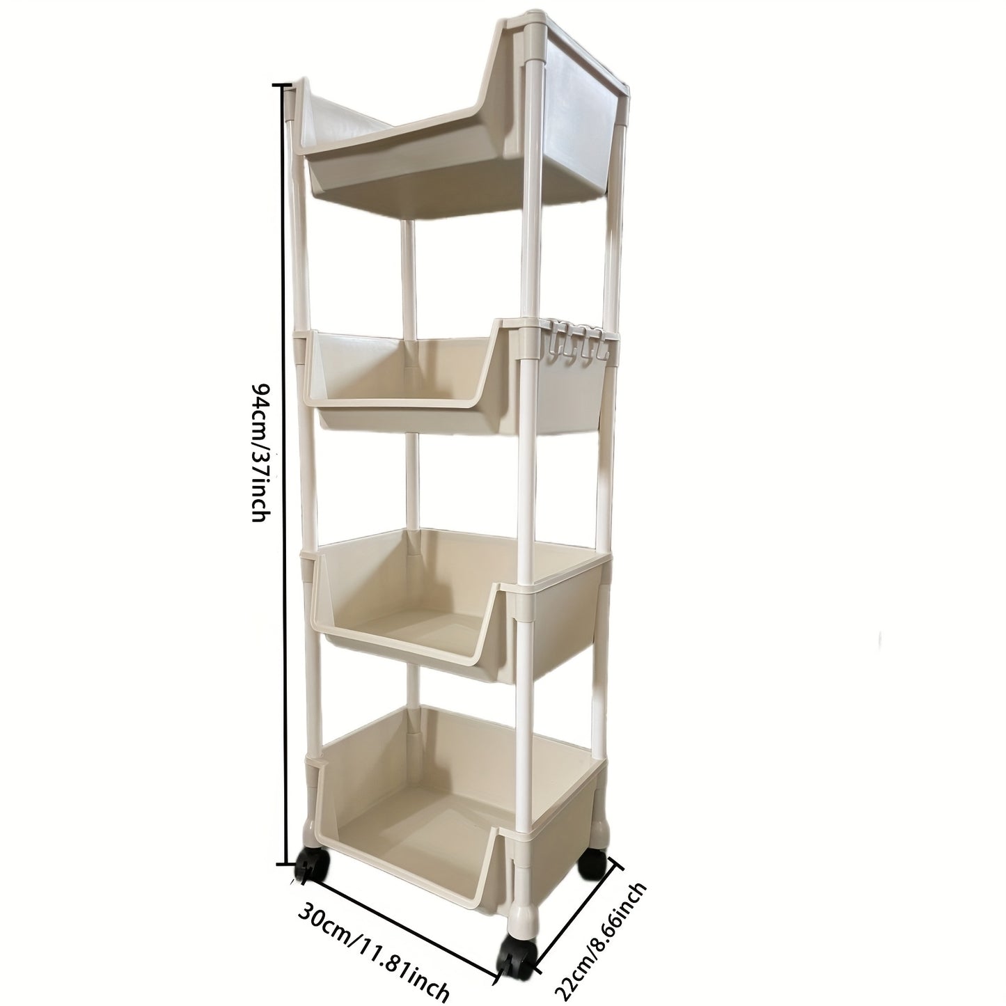 1pc Multi-Tier Spa Storage Cart Organizer with Wheels, PABA-Free, No Electricity Needed for various spaces and salon use.