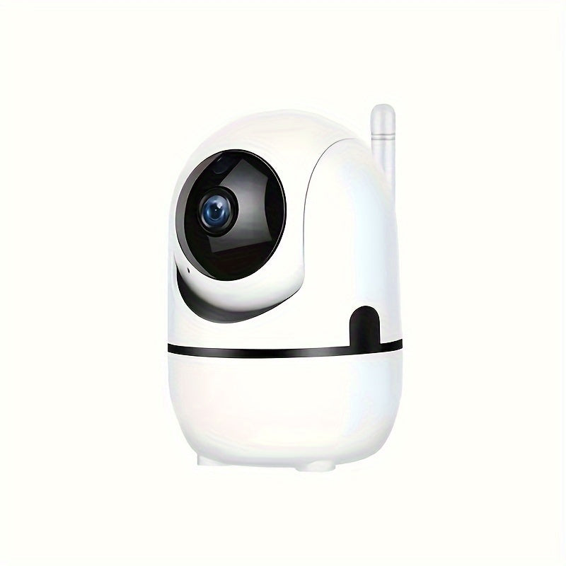 Wireless security camera with 1080P HD, auto-tracking, motion detection, night vision & two-way audio - perfect for home monitoring.