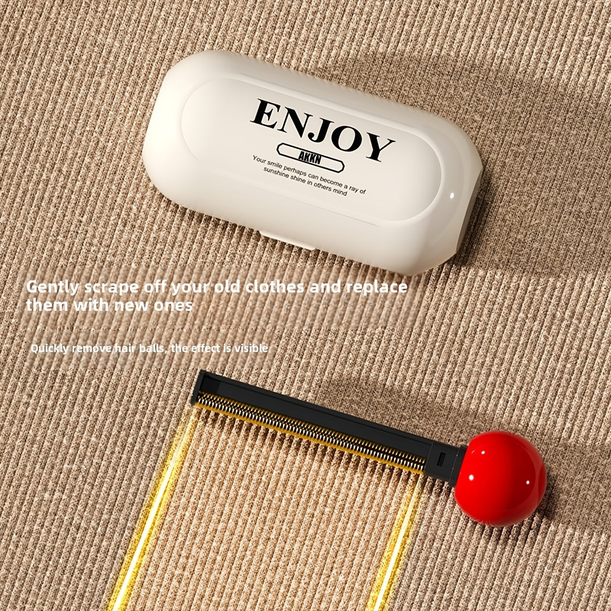 Get a versatile clothing lint remover set including 2 lint removers and 1 lint scraper. This multi-functional tool is made of light luxury velvet and is perfect for removing lint and pet hair from various types of clothing. The retractable design makes