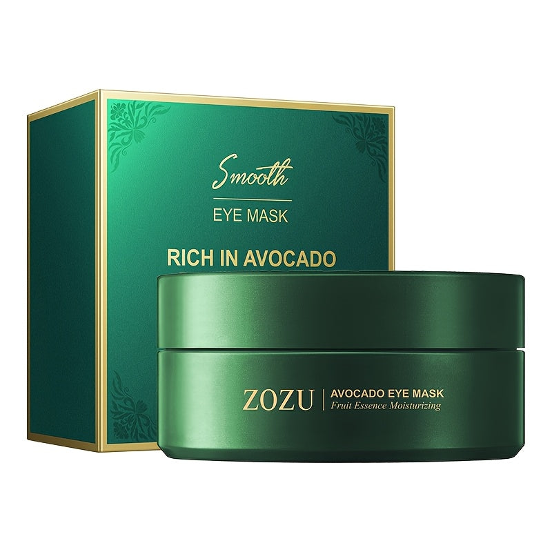 ZOZI Unisex Adult Avocado Eye Mask: Moisturizing, Alcohol-Free, Suitable for All Skin Types, with Fruit Essence for Smooth Skin.