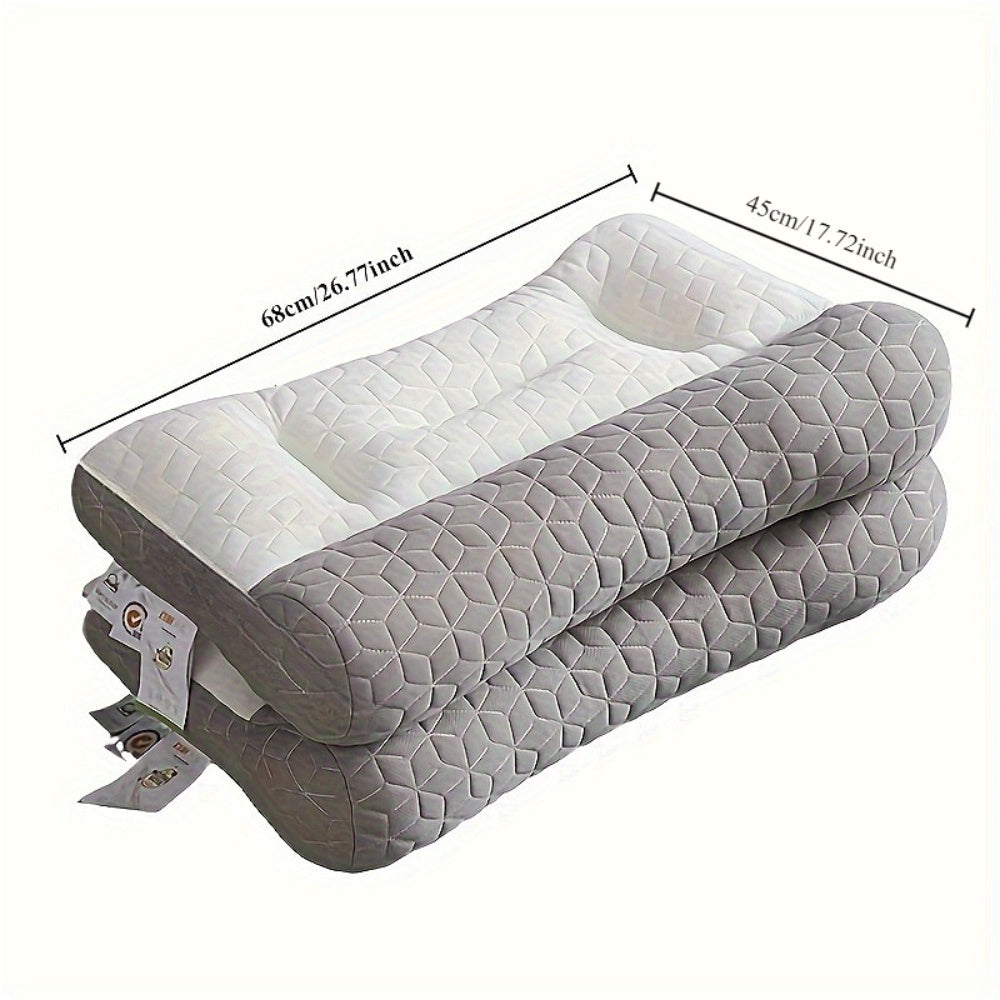 Non-Collapsible Cervical Pillow with Ergonomic Design, Made with Polyester Fiber, Perfect for Pregnancy and Postpartum Healing