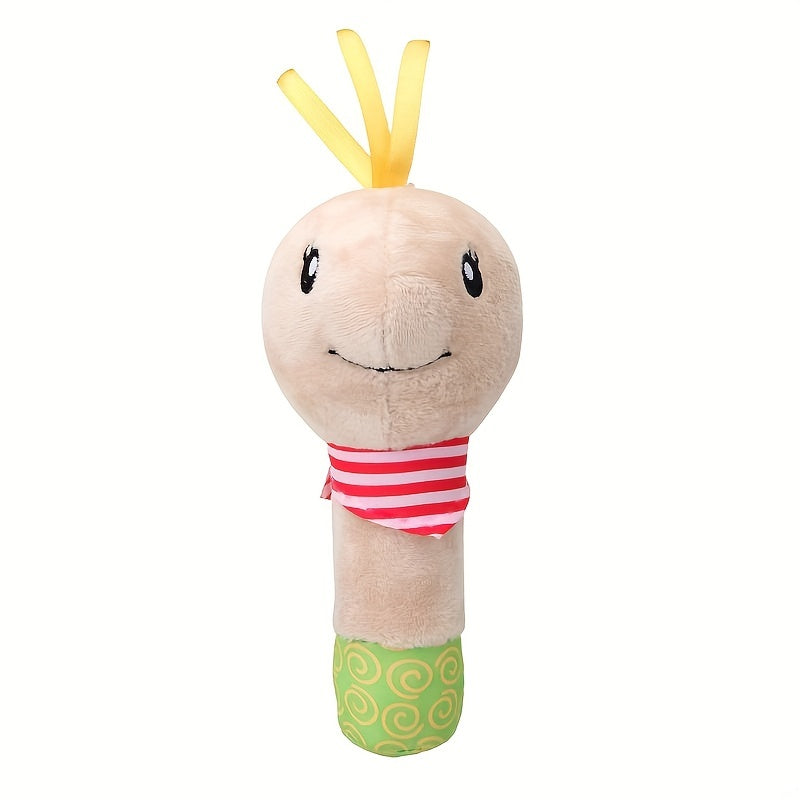 Adorable Baby Hand Rattle from the Cute Animal Series: A Plush Toy for Early Education, Fun, and Development!