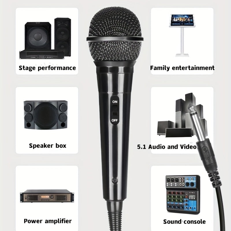 Wired Dynamic Microphone for Singing and Conference Use