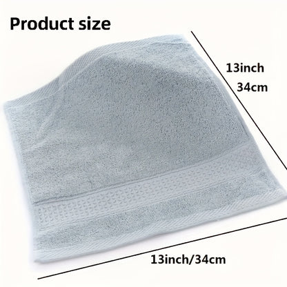 6 cotton wash cloths in 6 colors, 33.02*33.02cm, highly absorbent and suitable for bathroom use.