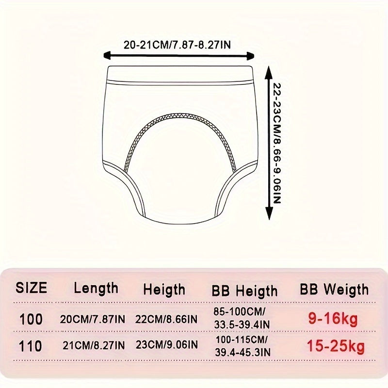 Cloth Diaper Training Underwear for Boys and Girls, Toilet Training Diaper Pants with Leak-proof Pouch, Washable Urine Separation Pants for Children