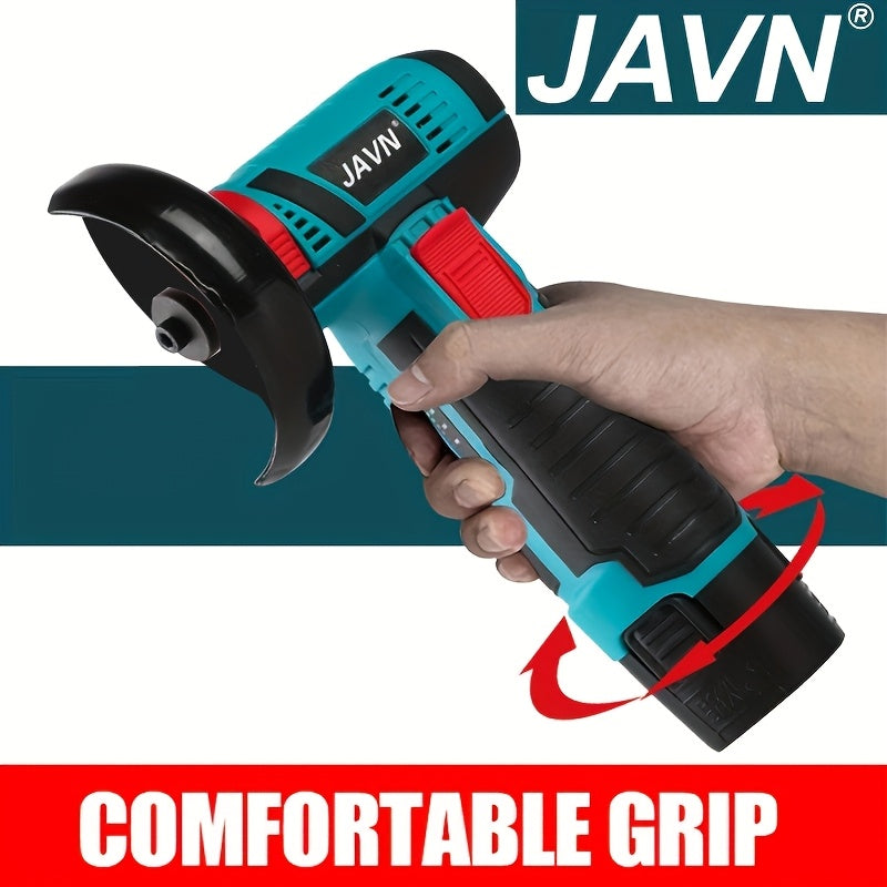 Mini angle grinder, 12V, 19500rpm, for grinding wood, metal, and plastic. Power tool by JAVN.