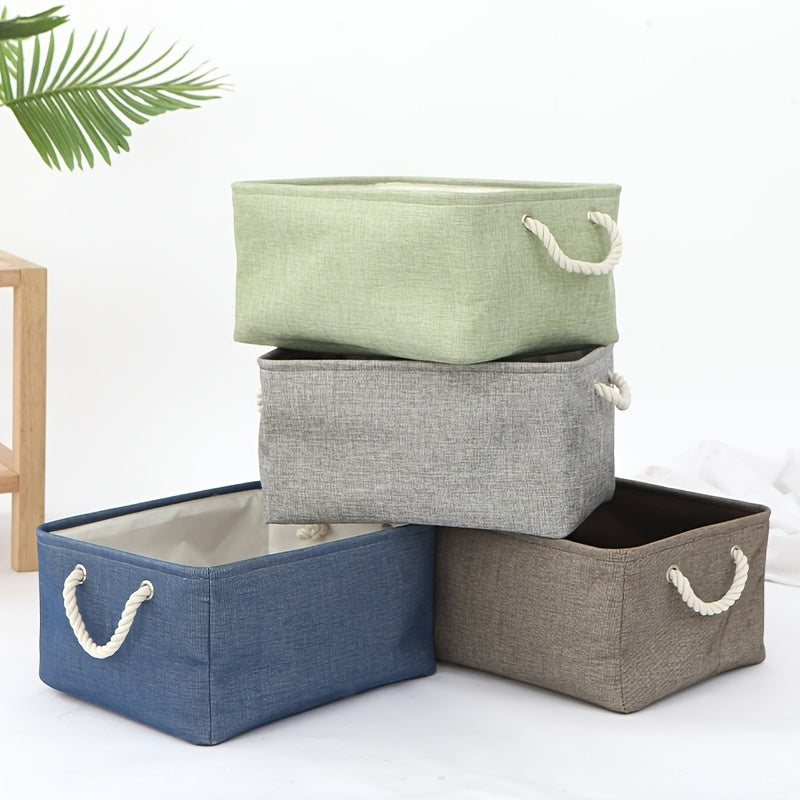 Modern and Simple Desktop Storage Basket Perfect for Organizing Linens, Books, or Toys